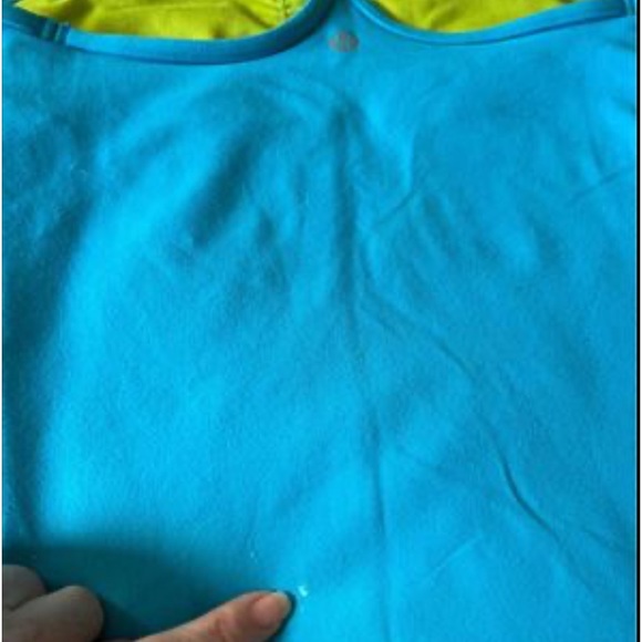 Lululemon power Y tank blue green size 6 - Picture 4 of 5